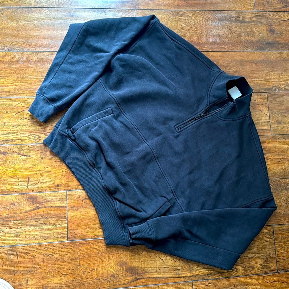 Gymshark Black Legacy Cropped oversized Sweater - Picture 3 of 3